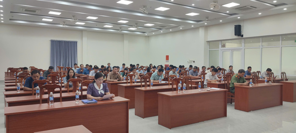 HỘI NGHỊ TẬP HUẤN VỀ CÔNG TÁC BẢO VỆ BÍ MẬT NHÀ NƯỚC TẠI SỞ XÂY DỰNG NĂM 2024