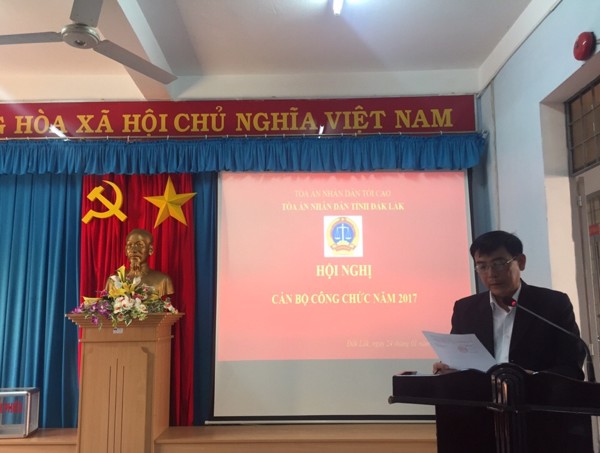 Hội nghị cán bộ, công chức, người lao động Tòa án nhân dân tỉnh Đắk Lắk