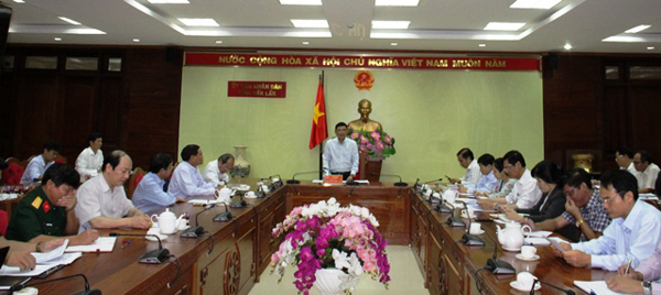 UBND tỉnh họp thống nhất triển khai các dự án của Tập đoàn Sao Mai, VinGroup và Công ty cổ phần KVC Việt Nam