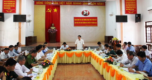 Đoàn công tác của Thường trực Tỉnh ủy làm việc với Huyện ủy Krông Ana