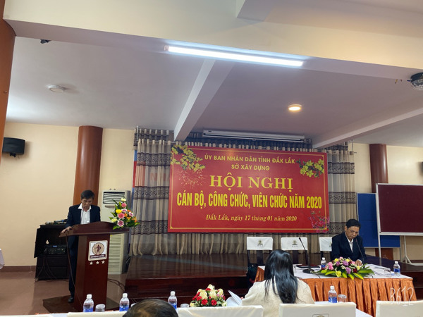 Sở Xây dựng tổ chức Hội nghị cán bộ công chức, viên chức năm 2020