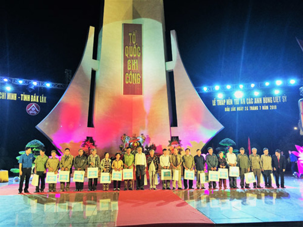 Đắk Lắk tri ân các anh hùng liệt sĩ