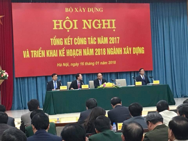 Bộ Xây dựng tổ chức Hội nghị tổng kết công tác năm 2017 và triển khai nhiệm vụ năm 2018