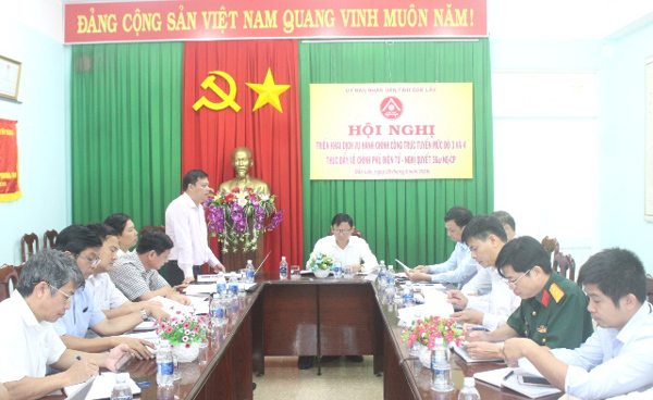 Hội nghị triển khai dịch vụ hành chính công trực tuyến mức độ 3 và 4
