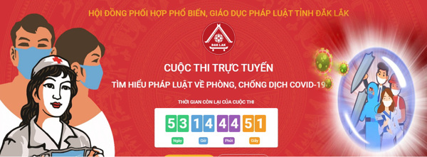 Phát động, hưởng ứng Cuộc thi trực tuyến “Tìm hiểu pháp luật về phòng, chống dịch COVID-19”.