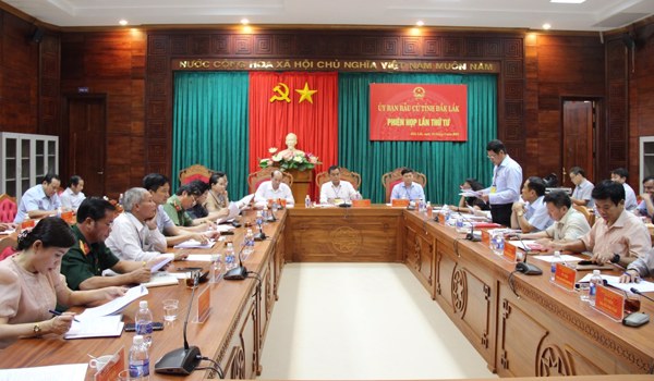 Ủy ban Bầu cử tỉnh họp phiên thứ tư