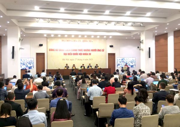 Công bố danh sách ứng cử đại biểu Quốc hội khóa XV