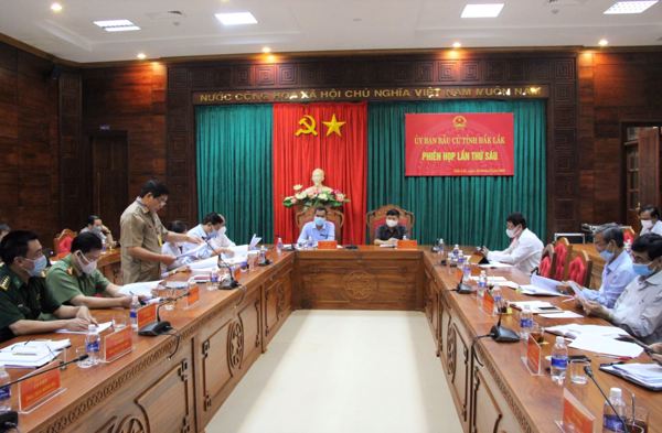 Uỷ ban Bầu cử tỉnh Đắk Lắk họp phiên thứ 6